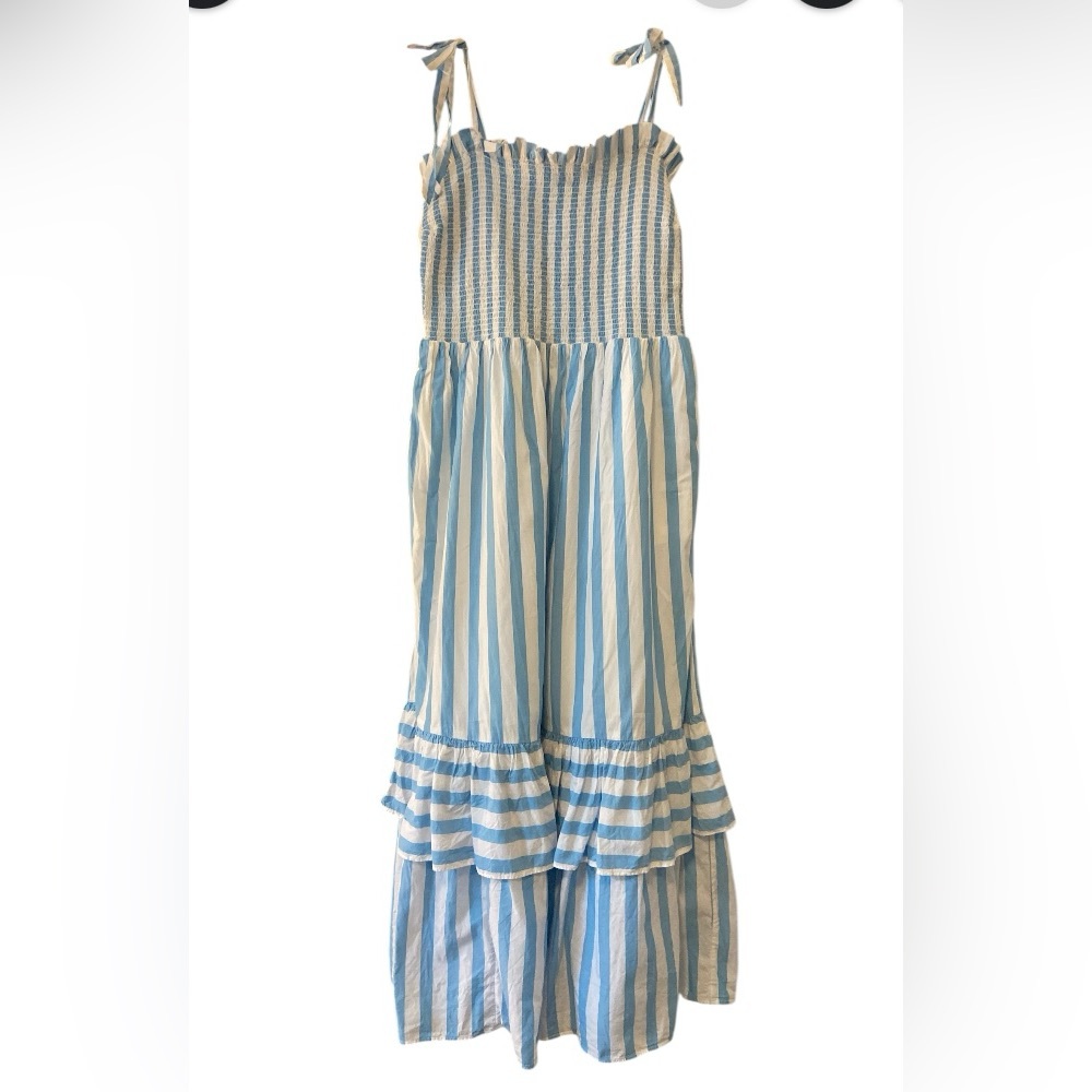 Draper James Blue and White Maxi Skirt